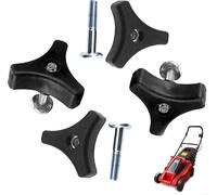 4pcs Handle Universal Handle Bolts Replacement for Lawn Machine Triangular Handle Screw for (4)