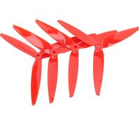 4PCS Hélices tripales Polycarbonat 7040 FPV Propeller mit 3 Klingen für 7 Zoll 8 RC Drohne Rot
