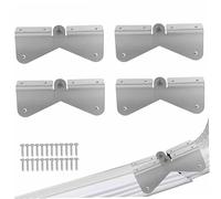 4pcs Hinges de vers vers le bas Hinge en acier inoxydable Hinge de gouttière avec vis Installation bricolage facile sur n'importe quelle taille rectangle ou basse-coupe des inconvénients la gou