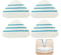 4pcs Housses Lingettes pour Silvercrest Balai Vapeur Steam, Vapeur en Microfibre pour Silvercrest Lidl Accessoire, Mop PadsTriangle pour Nettoyeur Vapeur Hot Spray, Lavables En Machine