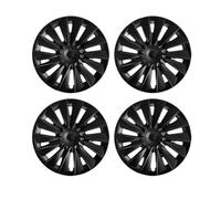4PCS HubCap Performance Replacemen Hub Cap Full Rim Cover Wheel Caps Accessoires compatibles avec Tesla Model Y 19 Pouces Pièces de Roue 2023(Matte Black)