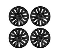 4PCS HubCap Performance Replacemen Hub Cap Full Rim Cover Wheel Caps Accessoires compatibles avec Tesla Model Y 19 Pouces Pièces de Roue 2023(Bright Black)