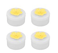 4pcs Hummingbird Feeder Flower Shape | Handheld for Garden (Jaune)