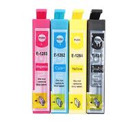 4PCS Imprimante BK C M Y, jet d'encre avec encre pour S22 SX125 SX130 SX230, imprimé sans fade, remplacement de SX235W SX420W SX425W SX430W