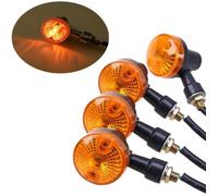4pcs Indicateurs de Moto Clignotants 12V Étanche Universel pour GN125 Moto Scooter Quad Cruiser Off Road