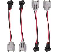 4pcs Injecteur de carburant - Adaptateur de faisceau de câbles pour Denso Female à EV1 A mâle de remplacement Civci K20 K24
