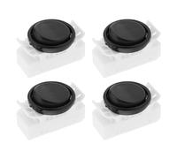 4pcs Interrupteur à Bascule Rond 43.409 Encastré Convient pour Remplacement Lampes Cuisine sous Meuble (Black&White)