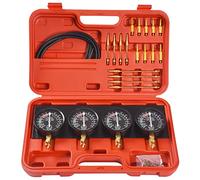 4pcs Jauges à Vide de Synchronisation de Carburateur, Kit Appareil Outils Réglage Synchro Synchroniseur Carburateur Moto Voiture, Carburant Aspirateur Synchroniseur Coffret
