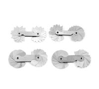 4pcs jauges de rayon de congé en acier inoxydable jauges de mesure concaves convexes portables R0.3-1.5/ R1-6.5/ R7-14.5/ R15-25
