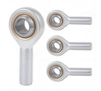 4Pcs Joint Mâle Filetage Embout Roulement à Rotule Filetage Extérieur Joint Extrémité de Tige Filetage Performance Embout à Rotule (M16)