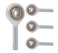 4Pcs Joint Mâle Filetage Embout Roulement à Rotule Filetage Extérieur Joint Extrémité de Tige Filetage Performance Embout à Rotule (M6)