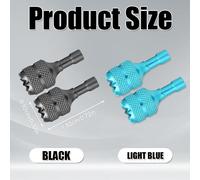 4pcs Joystick Drone,Mini Télécommande Stick De Drone Joystick Replacement De Drone Compatibles Avec Les Accessoires De Contrôleur Intelligent Dji Mini 3 Pro Dji Rc (Bleu Clair Et Bleu) Bleu