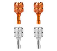4pcs Joystick Drone pour DJI Mini 3 Pro DJI RC Contrôleur Intelligent, Pouce à Bascule de Drone Bâtons de Drone Détachables Remplacement Manette (Orange Argent)