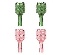4pcs Joystick Drone pour DJI Mini 3 Pro DJI RC Contrôleur Intelligent, Pouce à Bascule de Drone Bâtons de Détachables Remplacement Manette (Rose Vert)