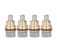 4PCS Joystick Poignée Pusher Valve, Contrôleur De Bouton Hydraulique En Caoutchouc D'acier Allié En Laiton Bonne Étanchéité Accessoires D'excavatrice Pour Kubota