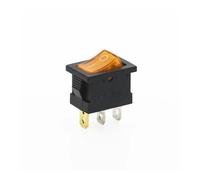 4Pcs KCD1 On-Off 3Pin Car Rocker Switchs 220V Red Yellow Green Blue Button NWPNLXEA(Gelb)