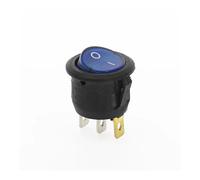 4Pcs KCD1 ON/OFF Round Rocker Switch LED illuminated Car Dashboard Van 12V NWPNLXEA(Blau)