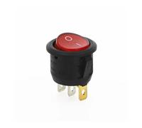 4Pcs KCD1 ON/OFF Round Rocker Switch LED illuminated Car Dashboard Van 12V NWPNLXEA(Rot)