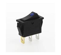 4Pcs KCD3 Rocker Switch ON-OFF 2 Position 3 Pin Electrical equipment With Dot Light Power Switch 16A 250VAC/ 20A 125VAC NWPNLXEA(Blau)