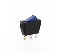 4Pcs KCD3 Rocker Switch ON-OFF 2 Position 3 Pin Electrical equipment With Light Power Switch 16A 250VAC/ 20A 125VAC NWPNLXEA(Blau)