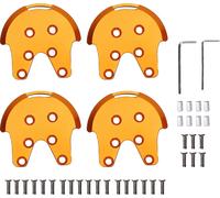 4pcs Kit de plaque de renfort métallique pour DJI Phantom 2 3 Drones Alliage d'aluminium Mount Moteur d'hélice de protection Base -Accessoires pour drones Or Or