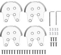 4pcs Kit de plaque de renfort métallique pour DJI Phantom 2 3 Drones Alliage d'aluminium Mount Moteur d'hélice de protection Base -Accessoires pour drones Argent Argent