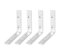 4pcs L Bracket Corner Braces, Angle Brackets for Furniture, Heavy Duty Galvanized Iron 4 Hole Bracket, 39x39x08in... Shelf Support for Patio Furniture Chair Leg, Indoor Outdoor