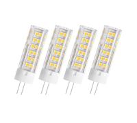 4pcs Lampe G4 LED Ampoule 220V 7W Jc Bi-pin Base Lampe G4 LED Lumière pour lustres Suspensions Table Wall Puck Lights Remplacement de l’éclairage paysager pour ampoules halogènes, 7W, blanc froid