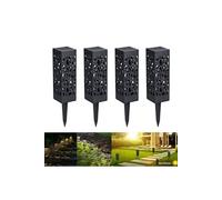 4pcs Lampe Solaire de Jardin LED Lanterne étanche Borne d'Eclairage décoration patio cour- Lewin Deal