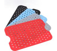 4pcs Liner d'air en silicone réutilisable pour friteuse avec une résistance à la chaleur élevée, matériau de qualité alimentaire pour friteuse avec un autocollant magnétique