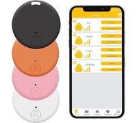 4pcs Localisateurs D'Article Wireless, Key Finder Anti-Perte Téléphone Chercheur Alarme Trouve-clés,Localisateur et Traqueur Sonore pour Retrouver Clés?Compatible avec iOS et Android