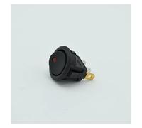 4Pcs/lot 3 Pins With Led Lights Switch 12V 16A DC 23 * 23 * 25mm Cat Eye Switch Car Auto Boat Round Rocker Switch ON-OFF NWPNLXEA(4 red)