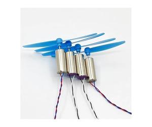4pcs/lot 8.5 x 20mm 8520 Coreless electronic starter and Blade Propeller For 120 120mm DIY RC Quadcopter Frame NWPNLXEA(Red set)
