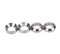 4pcs Lot de Rondelle M6 Adaptateurs de Vis à Disque, Frein de Vélo Joint d'Etanchéité Shimme en Titane Accessoires de Freinage pour VTT Bicyclettes(Couleur: )