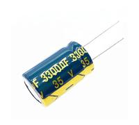 4pcs/lot Low ESR/Impedance High Frequency 35v 3300UF Aluminum Electrolytic Capacitor Size 16 * 25 3300UF35V 20% AUOQKQUT