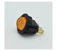 4pcs/lot Red Blue Green Yellow Light ON-OFF SPST Round Rocker Switch 6A/250V 10A/125V AC Car Boat LED Light NWPNLXEA(4yellow)