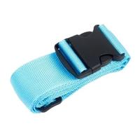 4Pcs Luggage Safe Strap Adjustable Travel Accessories One Word Suitcase Buckle Baggage Packing Belt pour Voyager(Sky Blue)
