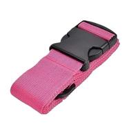 4Pcs Luggage Safe Strap Adjustable Travel Accessories One Word Suitcase Buckle Baggage Packing Belt pour Voyager(Pink)