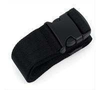 4Pcs Luggage Safe Strap Adjustable Travel Accessories One Word Suitcase Buckle Baggage Packing Belt pour Bagages(Black)