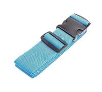 4Pcs Luggage Safe Strap One Word Buckle Baggage Packing Belt Adjustable Nylon Suitcase Accessories Anti-Lost Tying Rope pour Voyager(Blue)