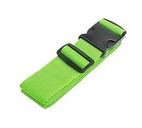 4Pcs Luggage Safe Strap One Word Buckle Baggage Packing Belt Adjustable Nylon Suitcase Accessories Anti-Lost Tying Rope pour Voyager(Green)
