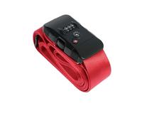 4Pcs Luggage Strap Anti-Theft Suitcase Buckle Lock Adjustable Bundle Baggage Belt for 20-32in pour Bagages(Red)