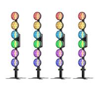 4PCS Lumière de Scène Rétro COB PAR de 300W avec Effet Lumineux RGB Lumière DJ Rétro avec DMX512 pour Théâtres Mariages Festivals de Musique Soirées et autres Occasions d'Éclairage de Scène