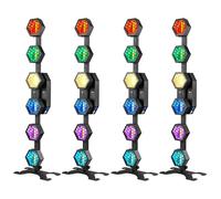 4PCS Lumière de Scène Rétro COB PAR de 400W avec Effet Lumineux RGB Lumière DJ Rétro avec DMX512 pour Théâtres Mariages Festivals de Musique Soirées et autres Occasions d'Éclairage de Scène