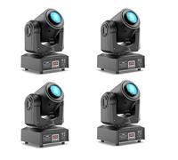 4PCS Lyre LED 60W Lumière de scène 8 Gobos 8 Couleurs DJ Luminaires à tête rotative Beam Moving Head pour Fête, DJ, Bar, Club Noël