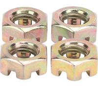 4pcs M10 Hex noix fendues en alliage de zinc roue Alxe Hub Castle noix pour 50 à 100 cc Quad Dirt Bike ATV Go Kart