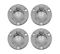 4pcs M5 Flush Ring Pull Round Uspre Proof en acier inoxydable Pont de pont marin Round Deck Rensed