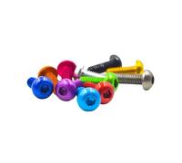 4pcs M6 Vis machine à tête boutonnée à six pans creux en alliage d'aluminium coloré pour électronique et appareils ménagers, M6x30mm