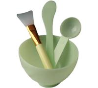 4pcs Masque en Silicone Masque À Mélanger Bowl Set Face Mask Bol avec Cuillère, Bâton De Remuant, Outils De Soins De Peau Applicateurs pour Le Salon À Domicile