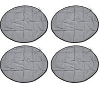 4pcs Mesh Cover for Rain Barrels with Drawstring Water Collection Buckets Tank Protector Bucket Netting Screen Cover 37.4 Inches (Couverture en filet pour tonneaux de pluie avec cordon de serrage)